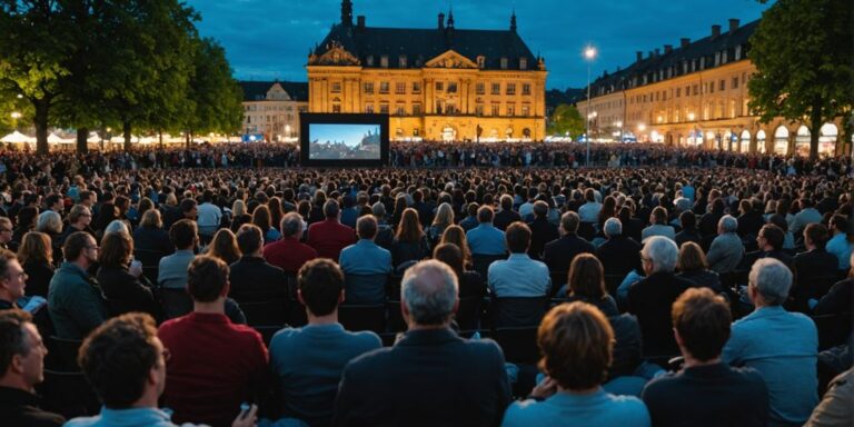 Audience watching film at Heidelberg Film Festival