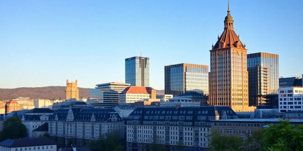 Moderne IT-Büros in der Heidelberger Skyline.